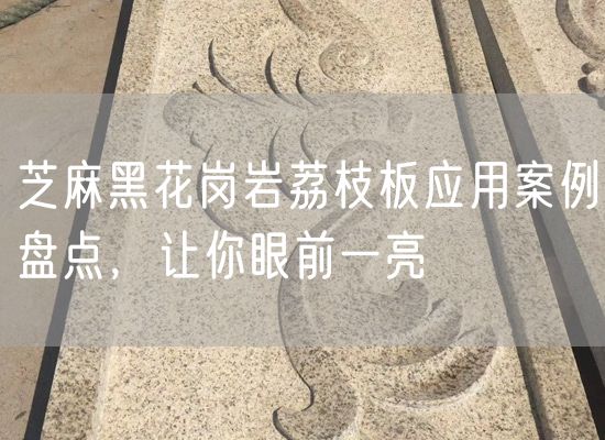 芝麻黑花崗巖荔枝板應用案例盤(pán)點(diǎn)，讓你眼前一亮