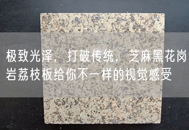 極致光澤，打破傳統，芝麻黑花崗巖荔枝板給你不一樣的視覺(jué)感受