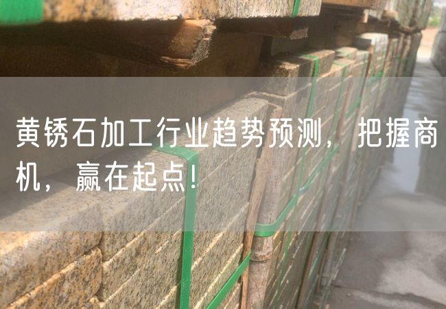 黃銹石加工行業(yè)趨勢預測，把握商機，贏(yíng)在起點(diǎn)！