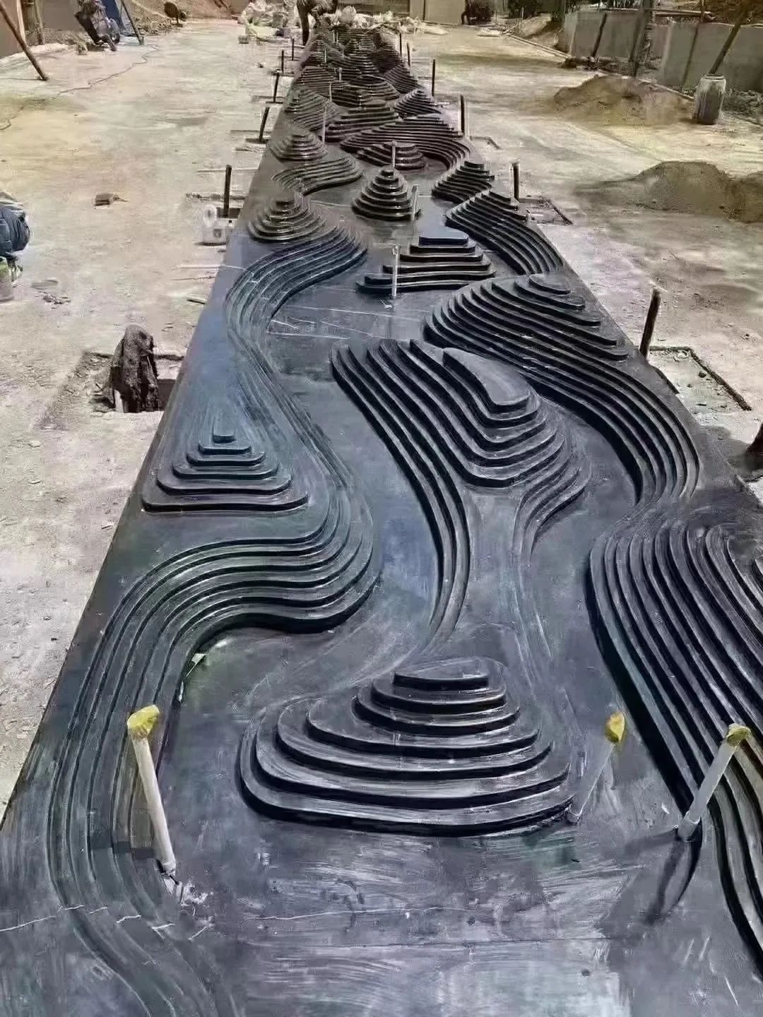 水景石材設計新潮流：黑色石材的魅力與獨特加工工藝(圖9)