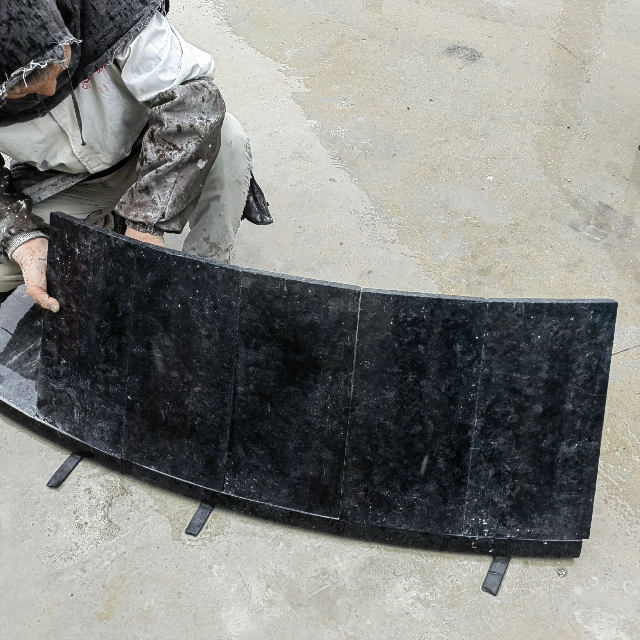 安哥拉黑花崗巖庭院地鋪石廠家(圖4)